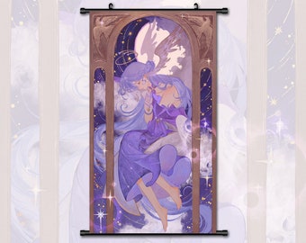 Anime Scroll Painting Honkai Star Rail Robin Wall Art Hanging Poster Home Decor
