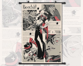 Anime Scroll Painting Honkai Star Rail Boothill Wall Art Hanging Poster Home Decor