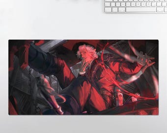 Baldur's Gate 3 Astarion RGB LED Large Mouse Pad, Desk Mat, Mousepads,Gaming Mousepad Keyboard Pad, Gift