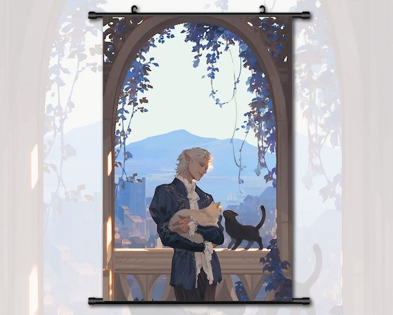 Why does anime wall art come on scrolls?