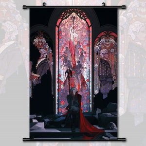 Pintura de desplazamiento de Anime Baldur's Gate 3 Astarion, arte de pared, cartel colgante, decoración del hogar