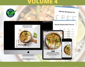 Vegan Recipes Meals Planners - Volume 4