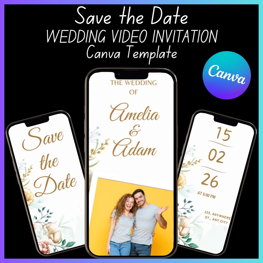 template video invitation wedding free