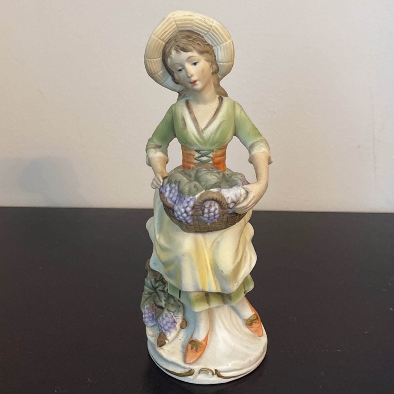 Vintage Italian Porcelain Figurines Young Boy Resting Woman Etsy