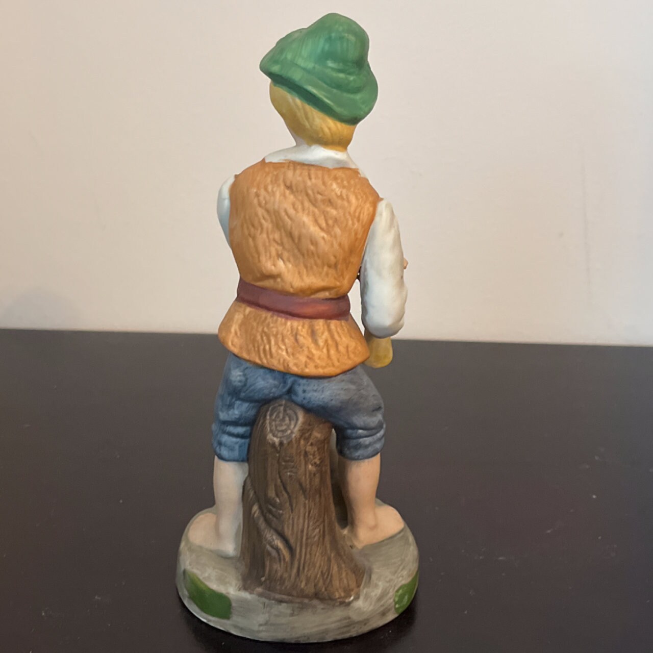 Vintage Italian Porcelain Figurines Young Boy Resting Woman Etsy