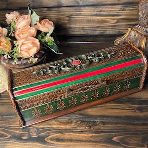 Manifestatiedoos, wensdoos, tarotkaartdoos, altaardoos, spreukendoos, manifestatietool, heksendoos, houten rituele doos, aandenkendoos