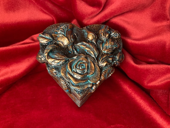 Gothic wedding box, Rose ring box, Gothic ring box, Witch wedding box, Mini Chest, Vampire Jewelry, Romantic Vampire Box, Wedding ceremony