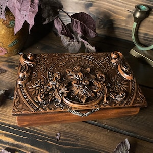Manifestation Box, Witch Box, Tarot Card Box, Altar Box, Manifestation Tool, Wooden Ritual Box, Keepsake box, Jewelry Box, Gift for Her