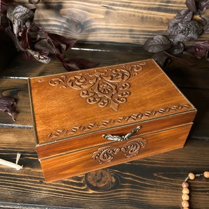 Manifestatiedoos, tarotkaartdoos, altaardoos, manifestatietool, houten rituele doos, aandenkendoos