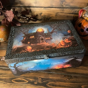 Witch Chest, Apothecary Cabinet, Secret Storage, Gothic Organiser, Witchcraft Box, Gothic Halloween Gift, Gothic Decor