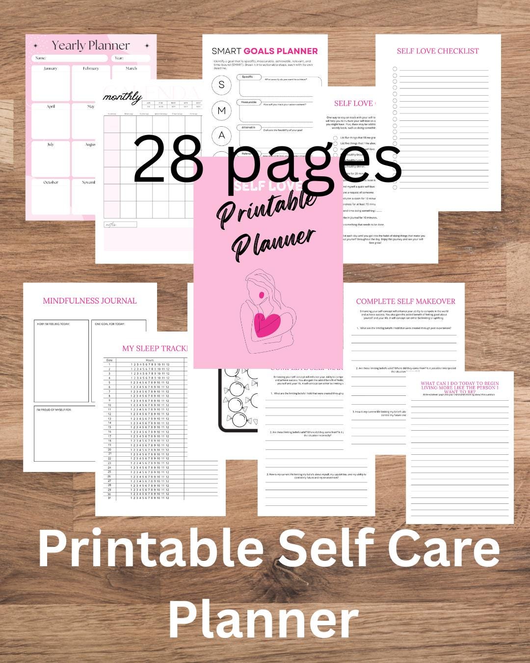Printable Self Care Planner - Etsy