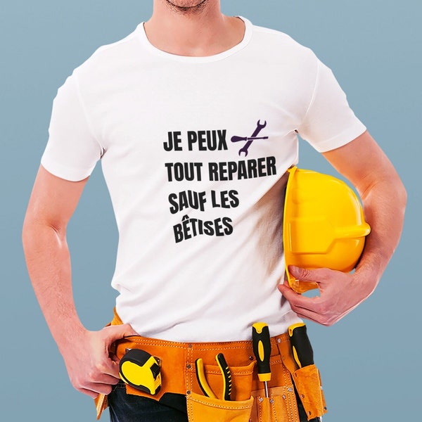 T-shirt pour Papa, Cadeau pour Papa, T-shirt pour cadeau, Cadeau pour homme, T-shirt pour homme, T-shirt pour plombier, T-shirt phrase drôle