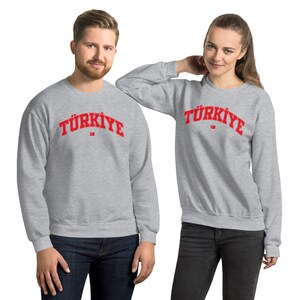Unisex Turkey Turkiye Sweatshirt | Turkiye yazi