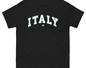 Włoski urok: Odkryj ducha Włoch z naszą stylową koszulką z napisem „ITALY” | Koszulka Italya | Italia