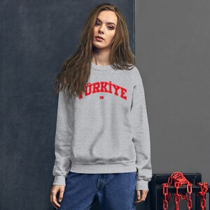 Unisex Turkey Turkiye Sweatshirt | Turkiye yazi