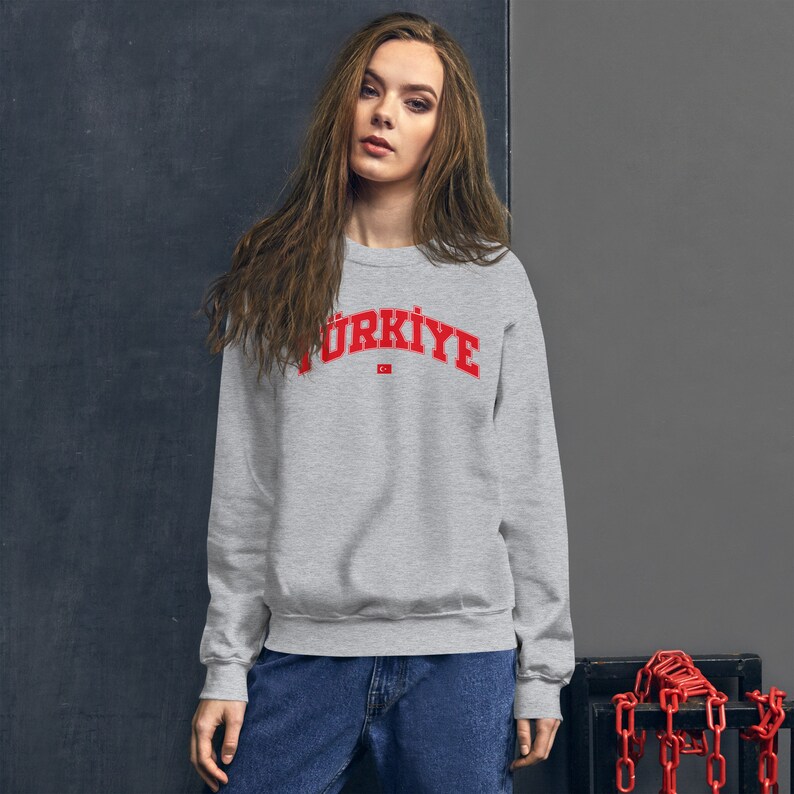 Unisex Turkey Turkiye Sweatshirt | Turkiye yazi