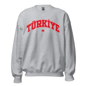 Unisex Turkey Turkiye Sweatshirt | Turkiye yazi