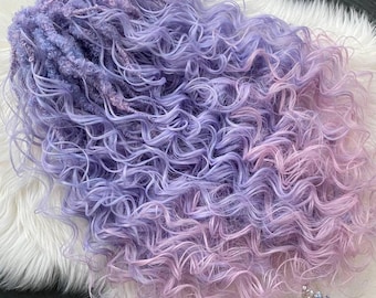 Bewölkte Dreadlocks, Set von Dreadlocks, doppelendige Dreads, Lockige synthetische Dreads, synthetische Haare, künstliche synthetische Locken, ombre, handgemacht