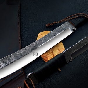Rambo Machete IV 17 &quot;Custom Handgefertigte 1095 Karbonstahl Klinge / Jagd Camping Dschungelmesser / Ostergeschenk, & + Holen Sie sich 1 KOSTENLOSES GESCHENK
