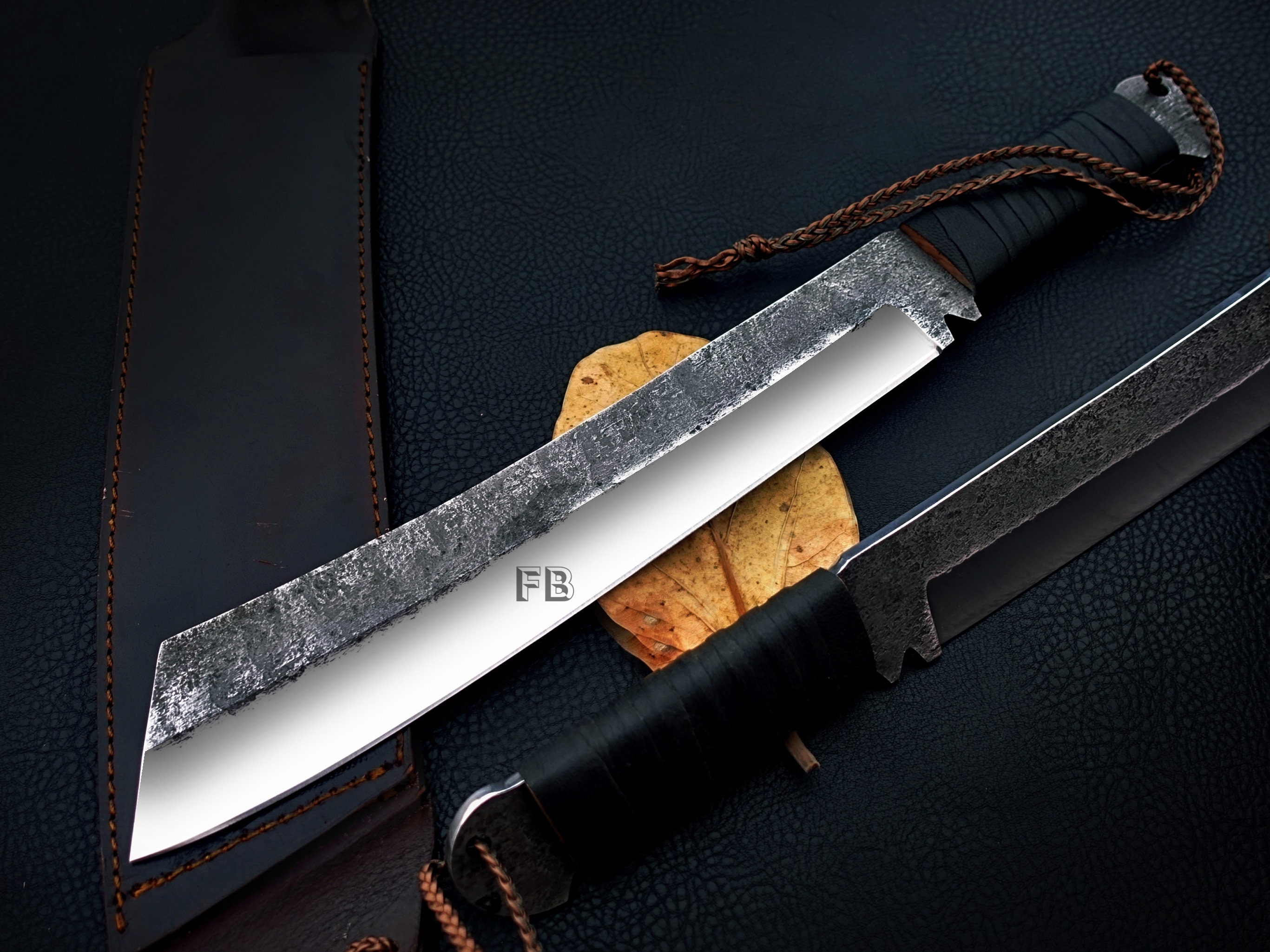  Sawback, cuchillo de hoja fija de 22 pulgadas para caza,  supervivencia, militar, machete, espada : Deportes y Actividades al Aire  Libre