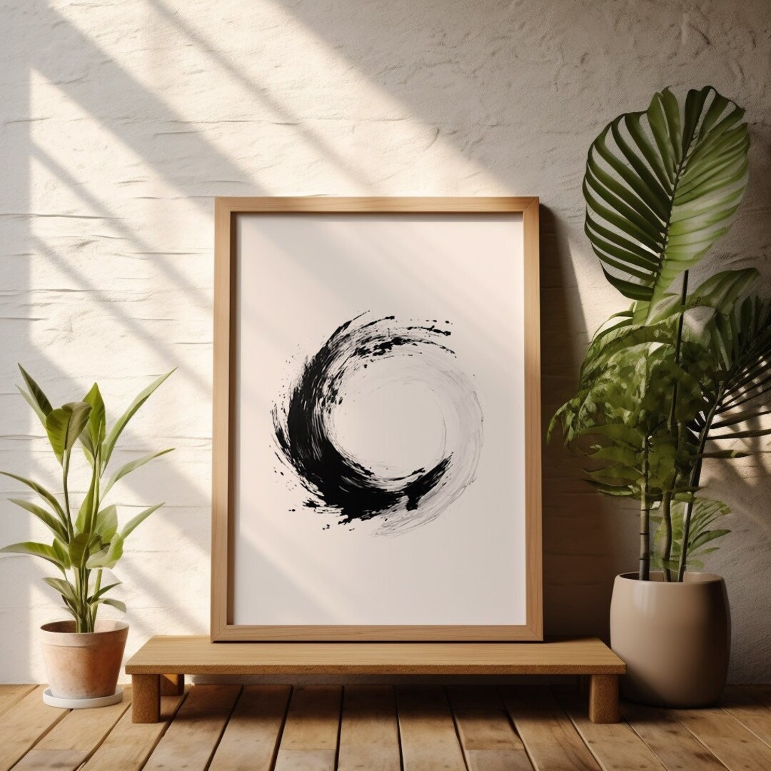 Zen Wall Art, Enso Wall Art, Zen Home Decor, Zen Decor, Spiritual Decor