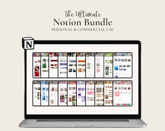 PLR 21 Ultimate Notion Template Bundle, Commercial Use, Life Planner Dashboard, Aesthetic Digital Product, Resell Rights, Done for You
