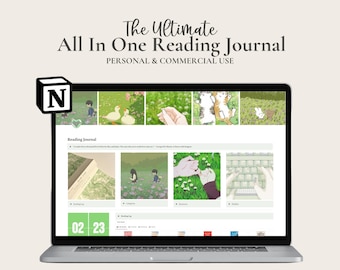 PLR Notion Reading Journal |  Reading Tracker |  Reading Log | Digital Planner | Reader Organizer |  Reading Tool Tracker