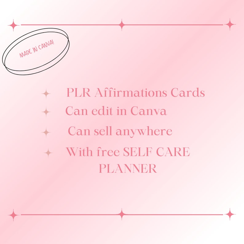 PLR Self Affirmation Cards Set Daily Affirmations Positive - Etsy
