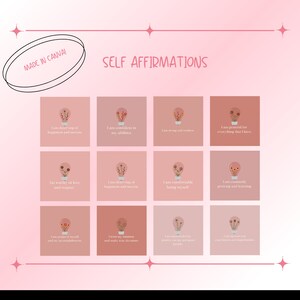 PLR Self Affirmation Cards Set Daily Affirmations Positive - Etsy