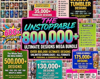 800,000 Best Seller Tumbler Wrap Bundle, Ultimate Tumbler Wrap Bundle, design bundle for tumbler sublimation, Best Selling Tumbler Wrap