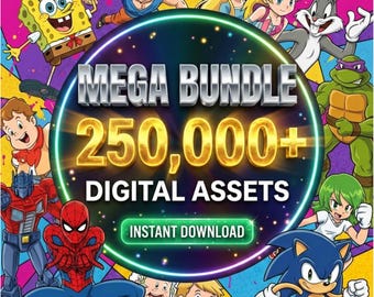 250,000+ Funny Cartoon Mega Bundle, Cartoons Clipart, Sublimation Design, Cartoon png, Retro Png Files, Cartoon Characters, T Shirts Design