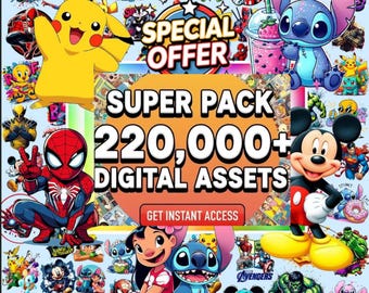 220,000+ Funny Cartoon Mega Bundle, Cartoons Clipart, Sublimation Design, Cartoon png, Retro Png Files, Cartoon Characters, T Shirts Design