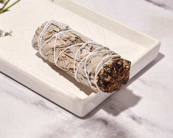White Sage Smudge Sticks - Premium Quality - Long Lasting - UK Supplier - 4inch/10cm - Sustainably sourced white sage - Meditation - Natural