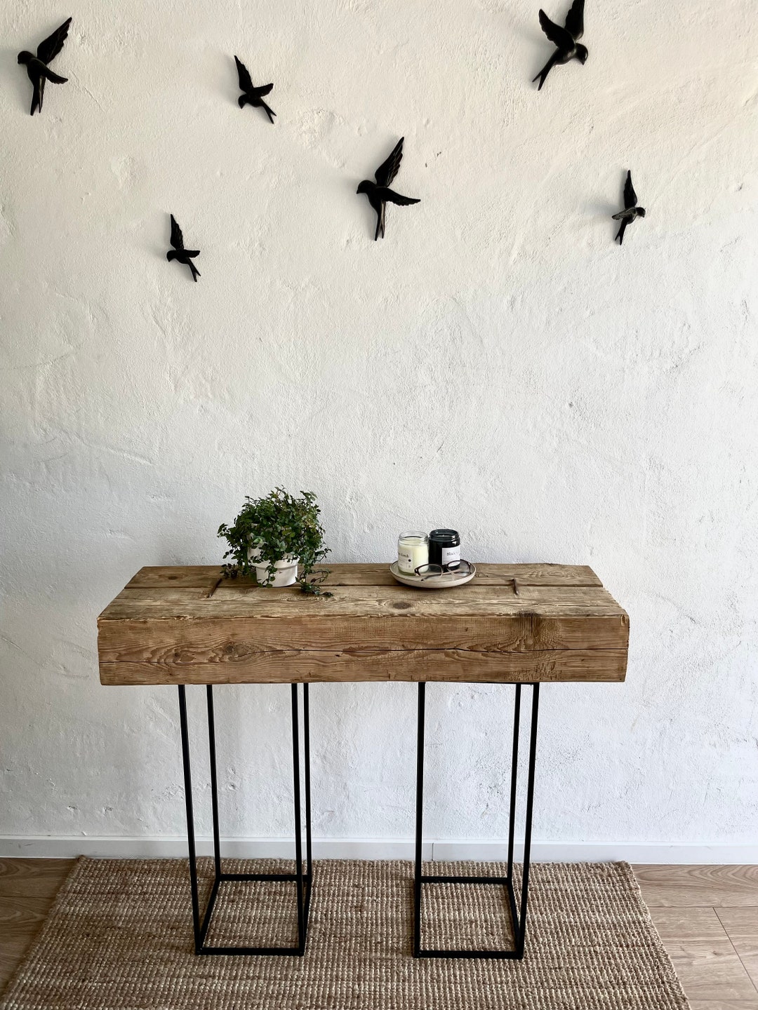 Unique Rustic Style Farm House Boho Beam Console Table Top - Etsy