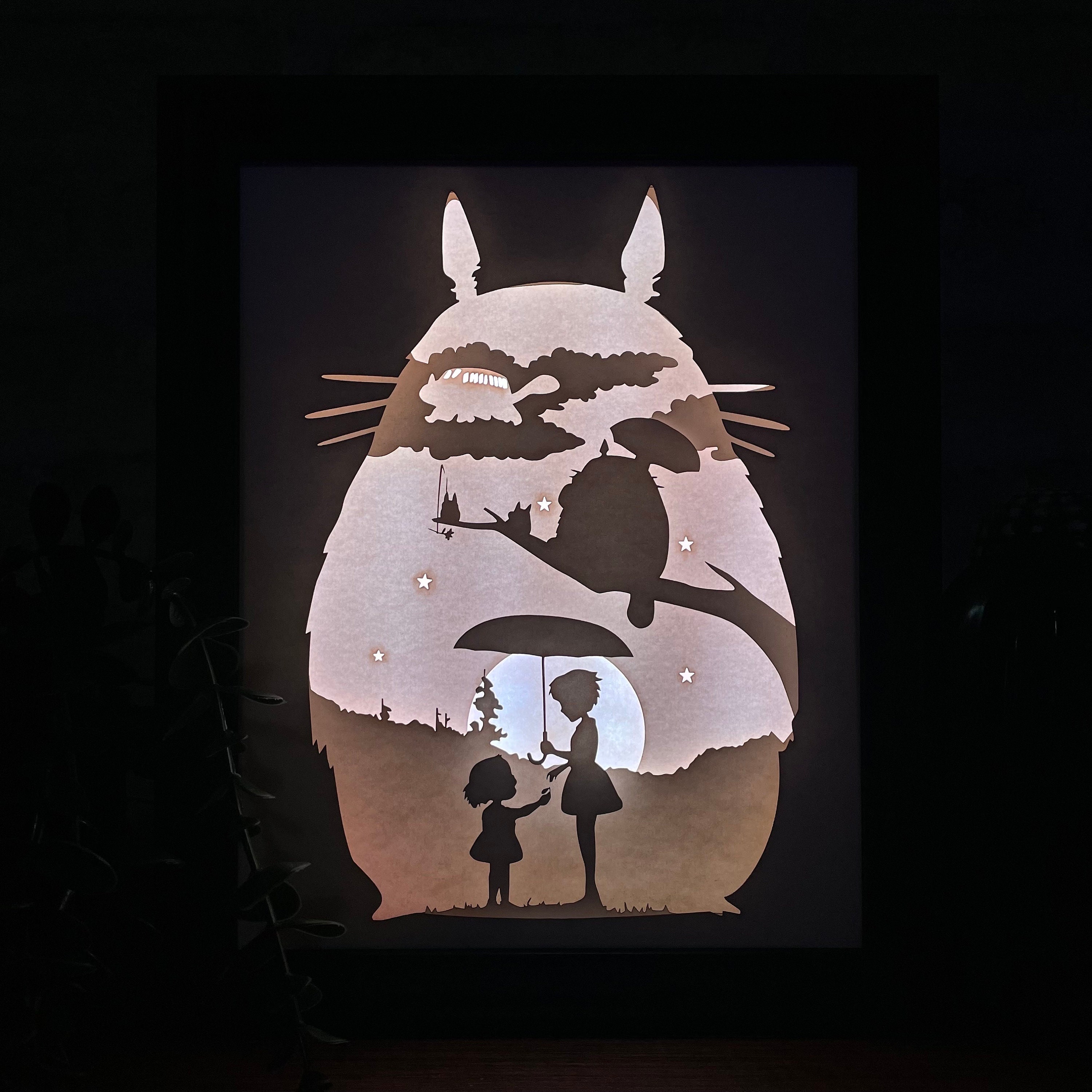 Studio Ghibli My Neighbor Totoro Illuminated by the Moon Paper