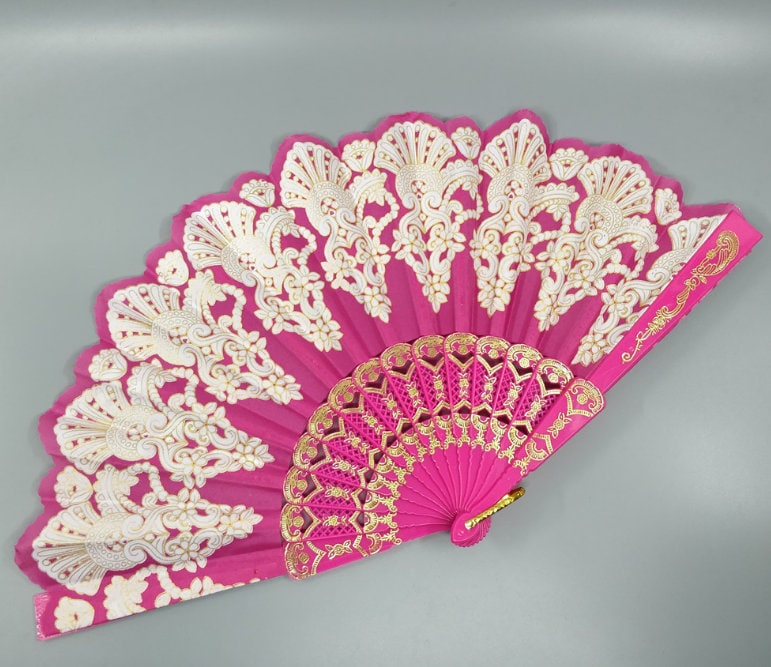Peacock Lace Fan Plastic Hand Fan Girls Folding Fan Dance Fan Etsy
