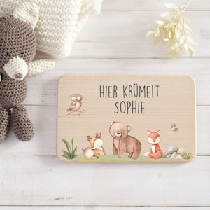 Frühstücksbrettchen personalisiert Kinder, Frühstücksbrett, Holzbrett personalisiert, Geschenk Geburtstag, Geschenk Weihnachten Bild 2