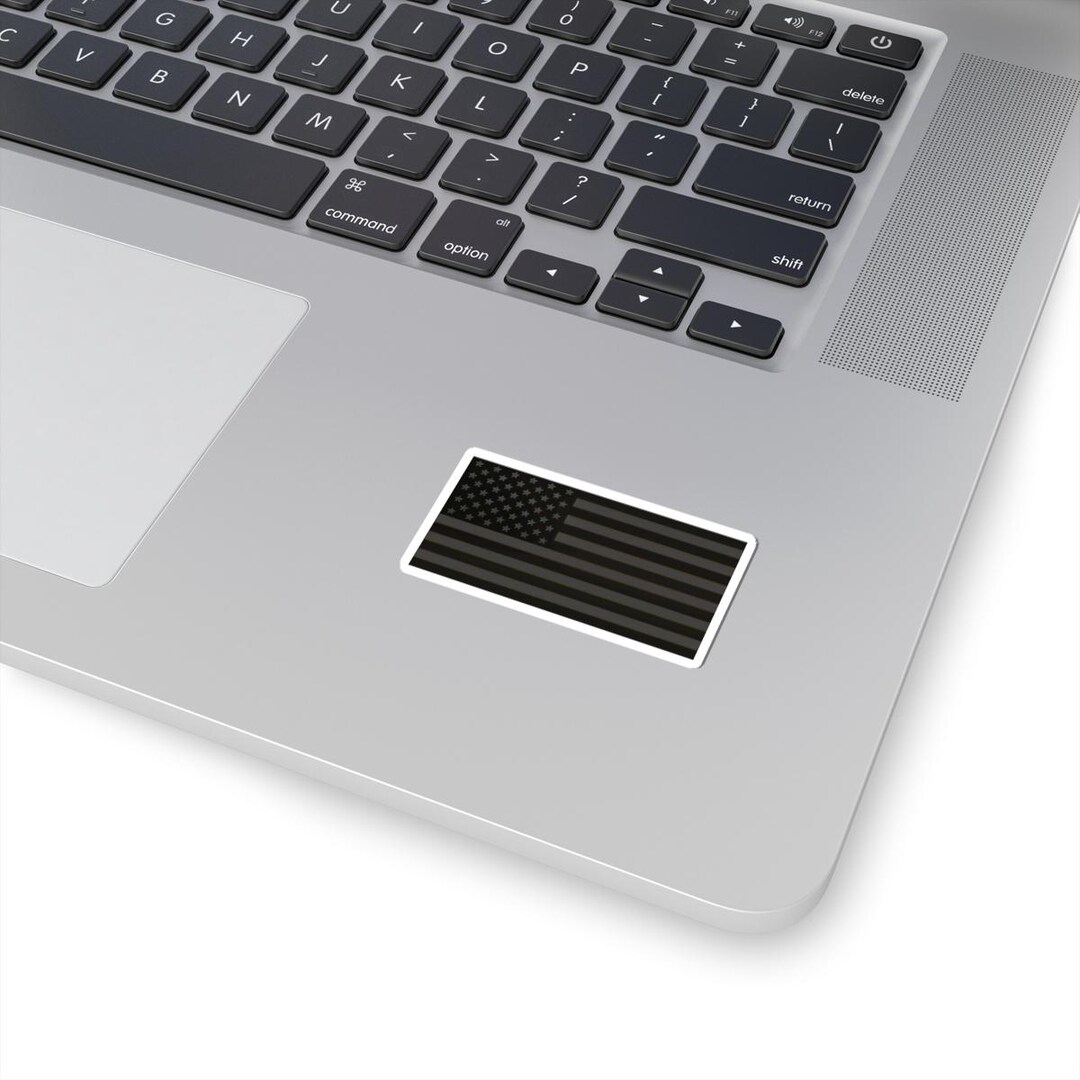 Blackout American Flag Sticker: Glossy USA Decal for Laptop, Car - Etsy