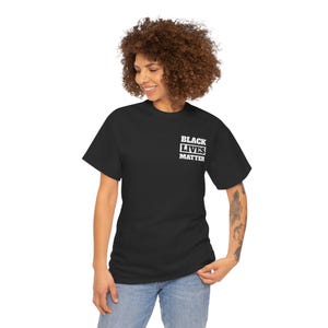 Unisex Tshirt Black Lives Matter Heavy Cotton Tee for Activist Gift