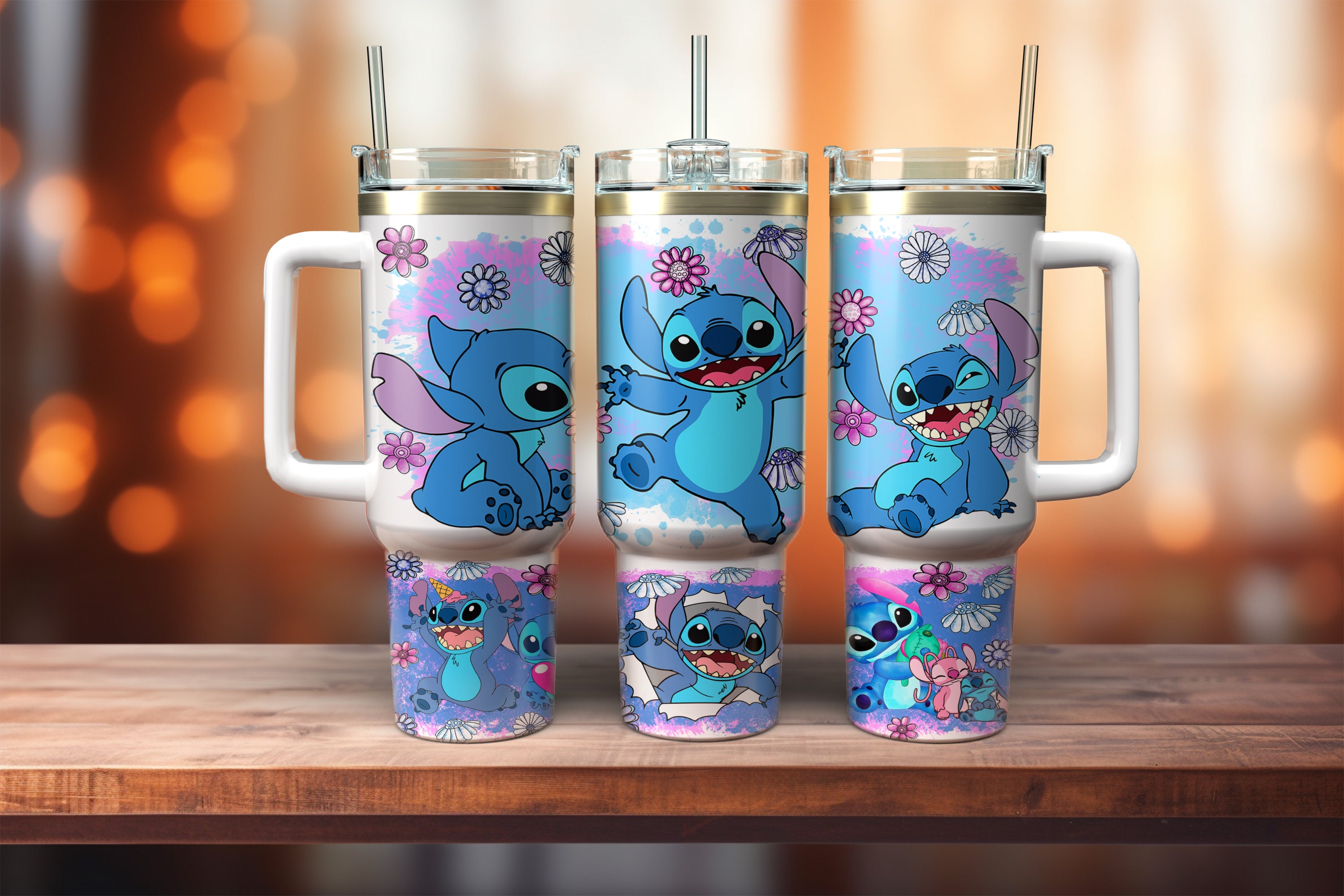 Disney Lilo and Stitch 40oz Quencher Tumbler : : Home & Kitchen