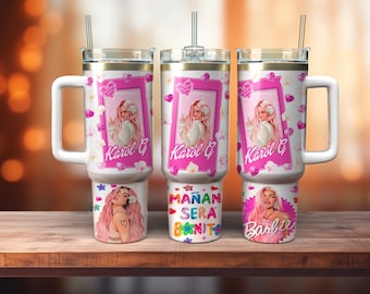 Bichota 40oz Tumbler Wrap, manana será bonito png, la bichota karol g album cover, Karol G, Mermaid, Sirenita 40oz Tumbler Wrap PNG