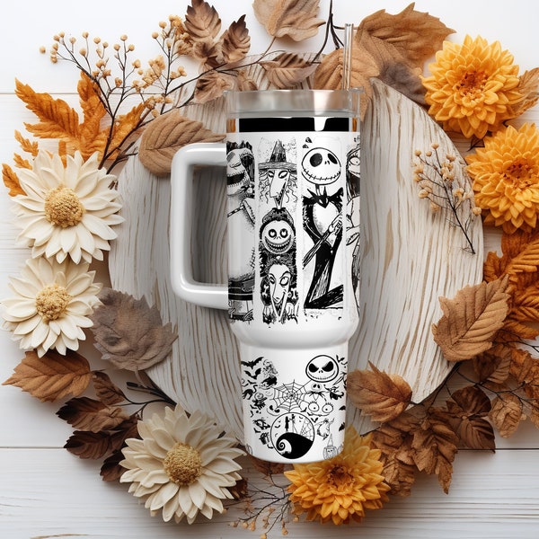 Movie Characters 40oz Tumbler Wrap Png, Halloween Characters 2 pieces 40 oz Tumbler Png, Villains 40oz Tumbler Png Sublimation Designs