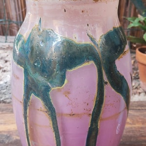 Tall ‘Val Saint Lambert’ vase by Herman & Leloup