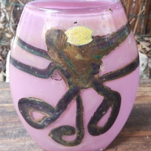 Oval ‘Val Saint Lambert’ vase by Herman & Leloup