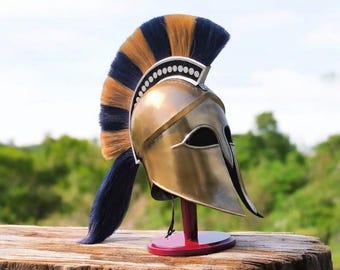 Middeleeuwse Griekse Korinthische helm: draagbaar ridderkostuum