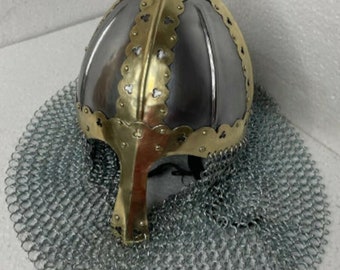Middeleeuwse Gnezdovo-helm, rus Viking| Middeleeuwse ridderhelm | Battle Ready Knight Vikinghelmen | Ridderkostuumhelm Het beste als cadeau
