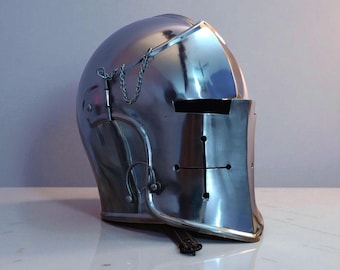 Mittelalterlicher Barbuta Helm | 18 Gauge Steel, italienische Ritterrüstung