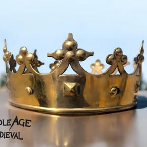 Medieval King Crown Armor | Royal Knight Crown for LARP, Cosplay, Renaissance Faire & Costume&quot;