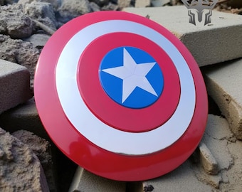 Handmade Captain America Shield: 22-Inch Metal Prop Replica