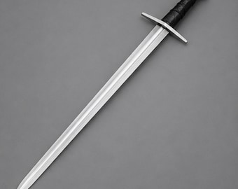 Handmade Medieval Arming Sword | High Carbon Steel Templar Replica | LARP Cosplay Decor